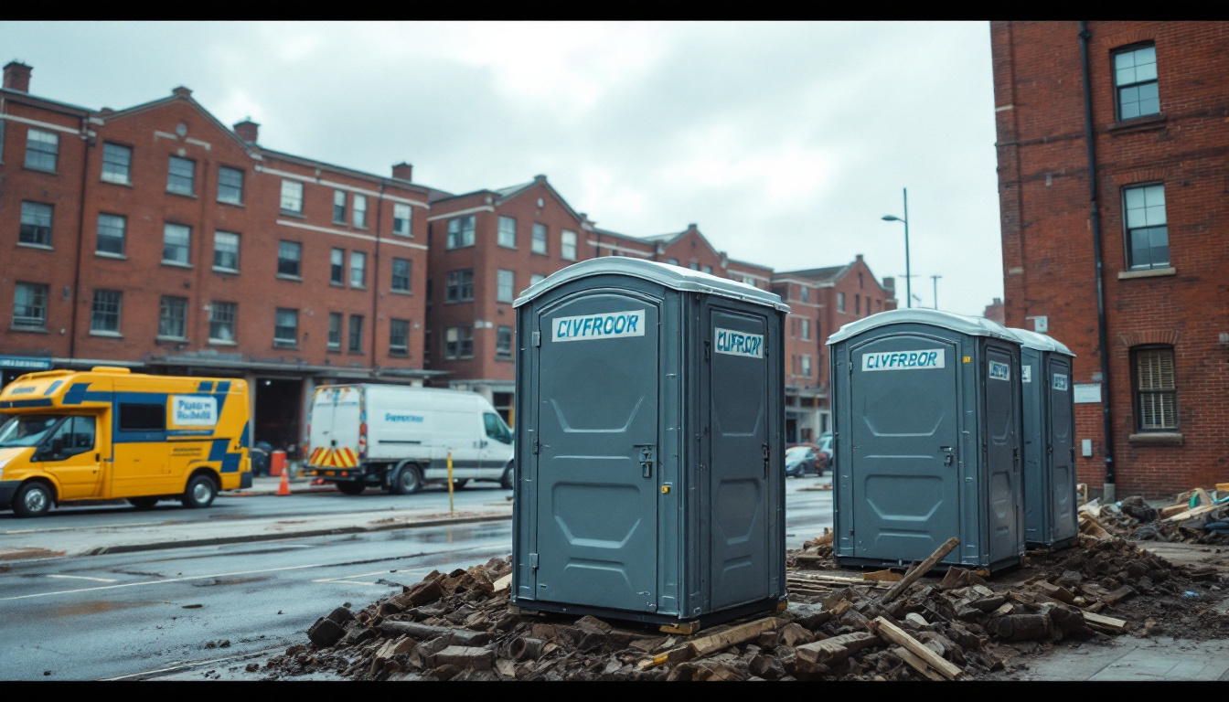 Portable toilets in Liverpool